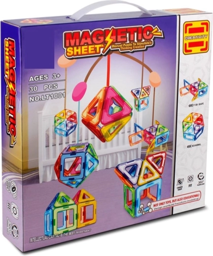 Jeu de construction magnétique Magnetic Sheet 30 pièces