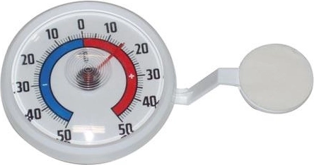 Thermomètre de fenêtre rond 7 cm autocollant