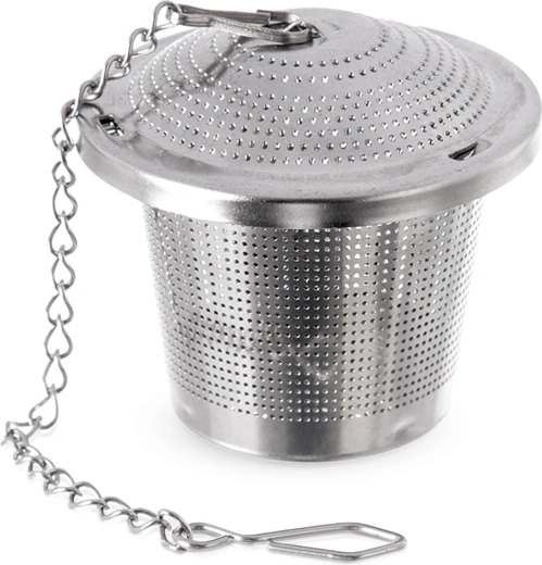 Passoire à thé en acier inoxydable avec chaîne 4,5 cm