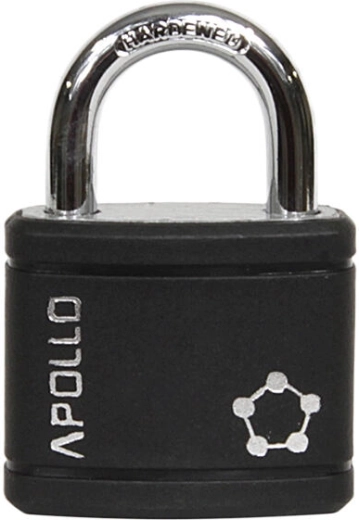 Cadenas APOLLO 35, noir, 3 clés