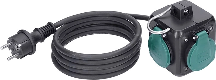 Bloc multiprise d’extension Solight IP44, 3 prises, 5 m