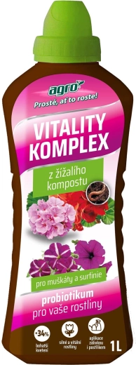 Agro Vitality Komplex pour géraniums et surfinias – probiotique 1 l