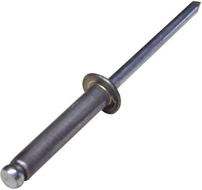 Rivet aveugle 4,8 × 12 mm acier/acier (50 pcs)