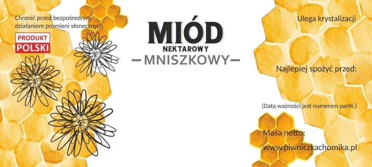 Set d’étiquettes pour miel de pissenlit 116 × 50 mm, 100 pcs