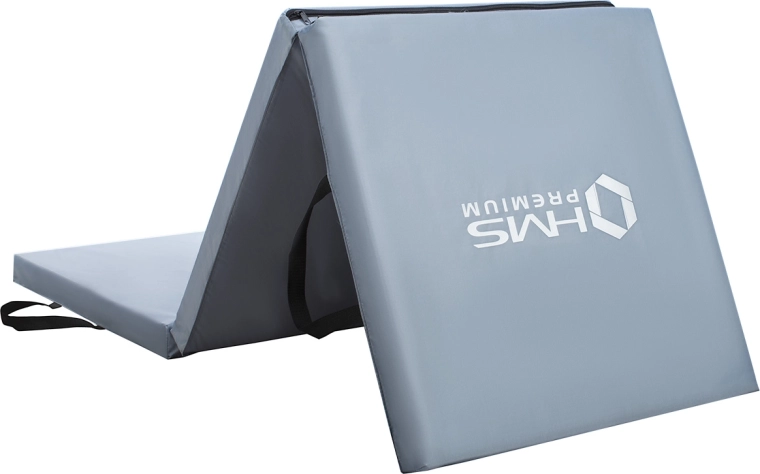 Tapis de gymnastique pliant HMS Premium MGS02, gris