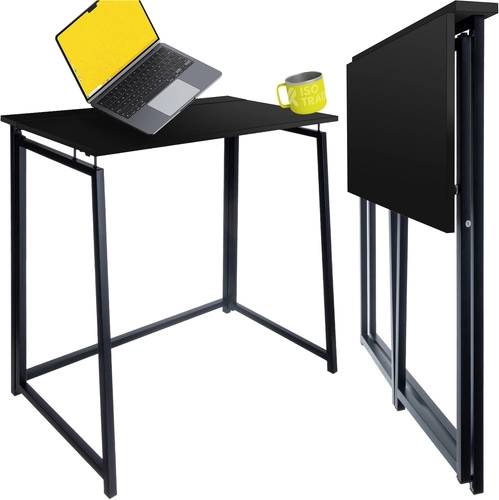 Bureau pliant Ruhhy pour le travail et les études – noir