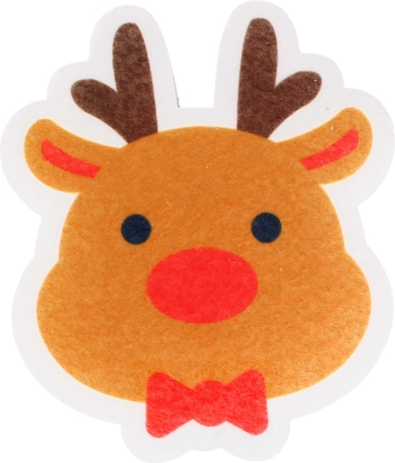 Éponge vaisselle avec motif renne 10 × 12 × 3 cm