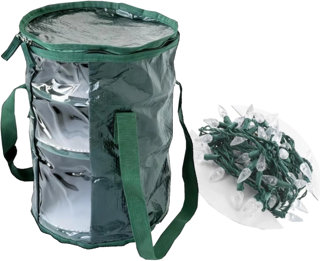 Organisateur pour guirlandes lumineuses de Noël vert 23 × 30 cm