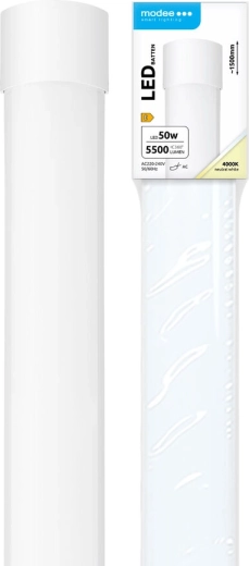Modee réglette LED linéaire 50 W, 1500 mm, 5500 lm, blanc neutre, IP20