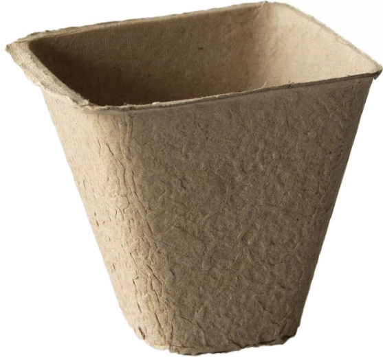 Pots de fleurs en papier jetables 8 × 8 × 8 cm (18 pcs)