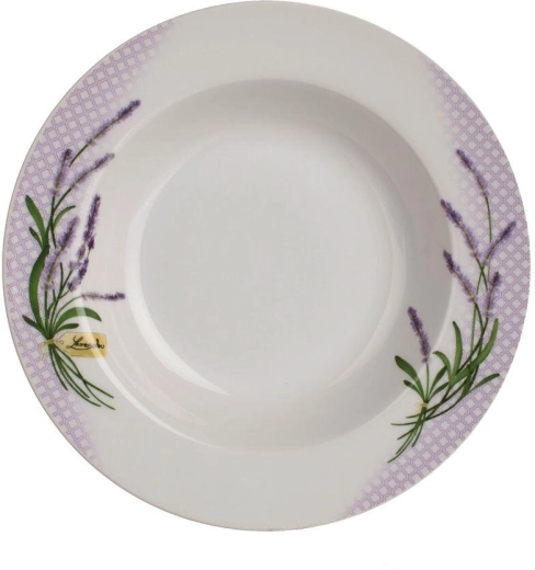 Assiette creuse en porcelaine LAVENDER 21,6 cm