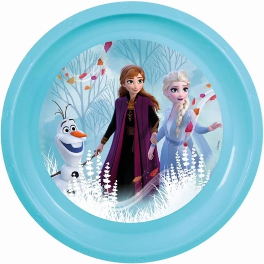Assiette plate FROZEN 2 22 cm – bleu clair