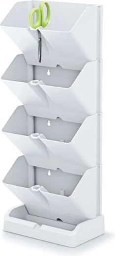 Jardinières verticales avec ciseaux à herbes Mini Garden – blanc