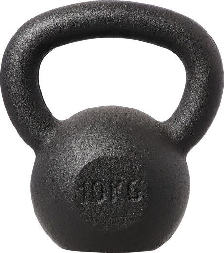 Kettlebell en fonte HMS 10 kg, noir