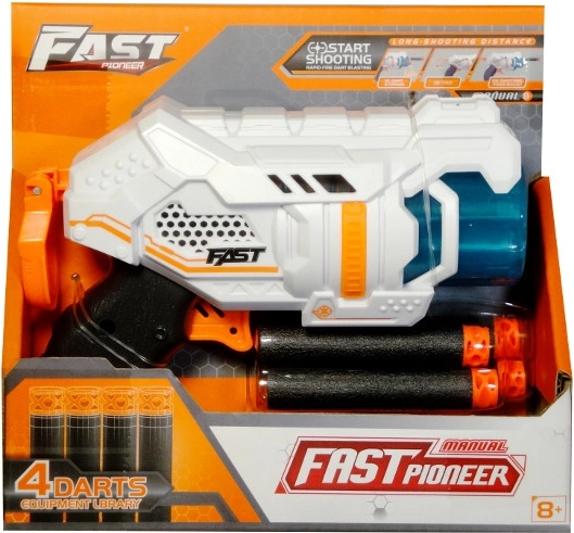 Pistolet en plastique à projectiles en mousse pour enfants