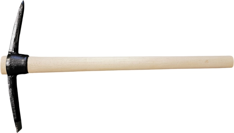 Pioche 2,5 kg avec manche en bois 90 cm