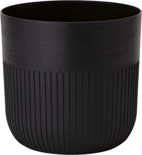 Pot de fleurs Luca Petit 19 cm noir profond