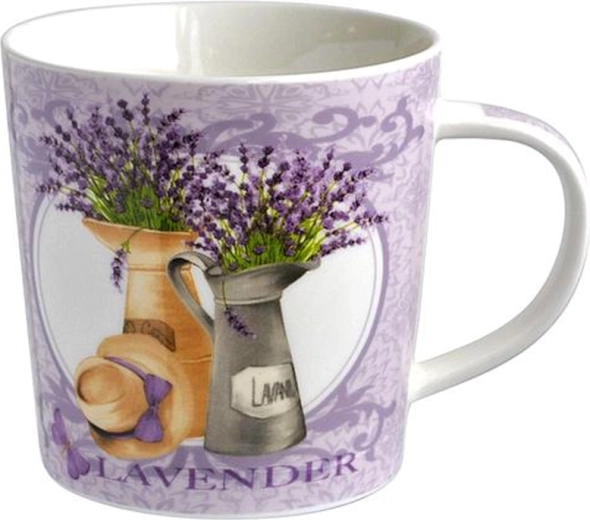 Mug en céramique TORO motif lavande 450 ml