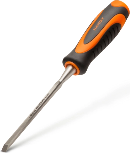 Ciseau à bois de 6 mm avec embout métallique de frappe