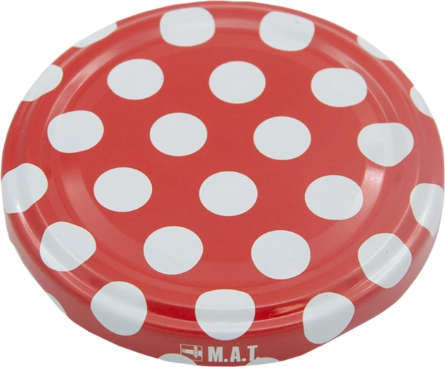 Couvercles pour bocaux TWIST 66 à pois – lot de 10 pièces