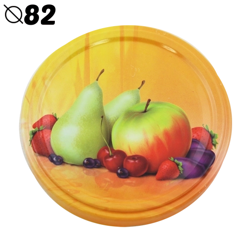 Couvercles de stérilisation Twist-off 82 mm avec motif poire