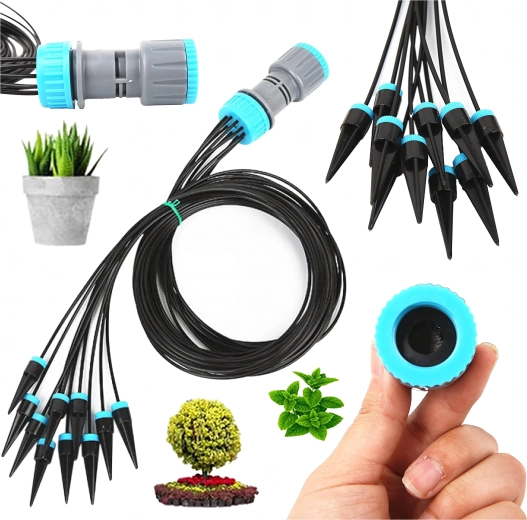 Système d’arrosage goutte-à-goutte automatique pour jardin et pots de fleurs