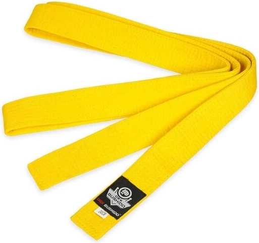Ceinture de karaté jaune DBX Bushido OBI