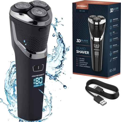 Rasoir électrique rotatif BERDSEN noir