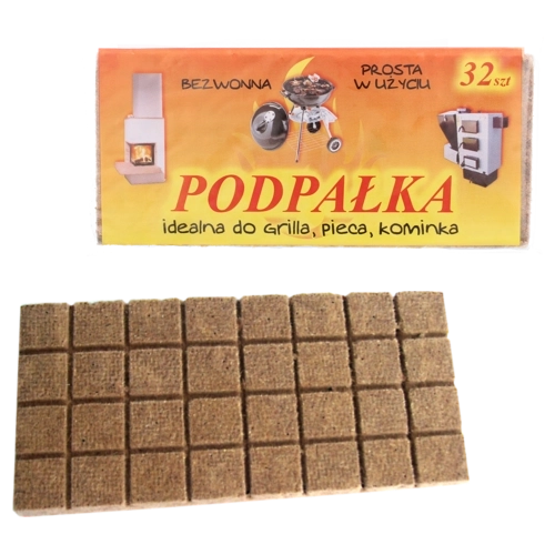 Allume-feu gris en cubes