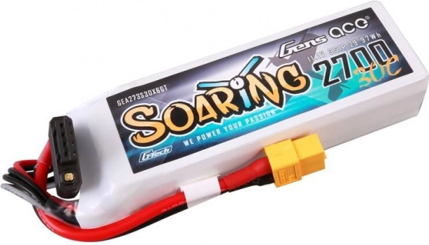 Gens Ace G‑Tech Soaring 2700 mAh 11,1 V 30C batterie LiPo 3S