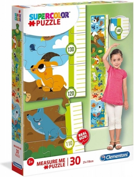 Puzzle 30 pièces Mesure-moi - Adorables animaux