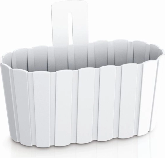 Pot de fleurs mural suspendu Boardee Wall 27,4 cm blanc