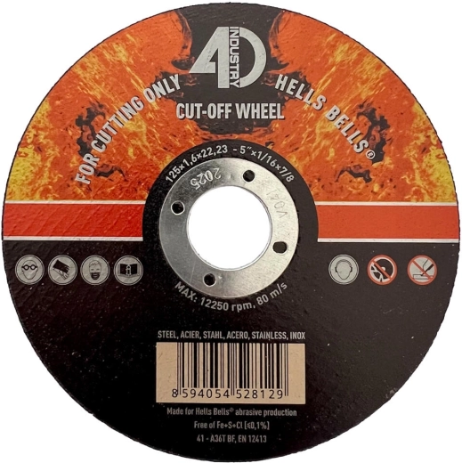 Disque à tronçonner pour acier et inox 125 × 1,6 × 22,2 mm