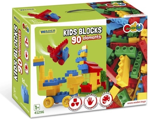 Jeu de construction blocs Wader Kids Blocks – 90 pièces