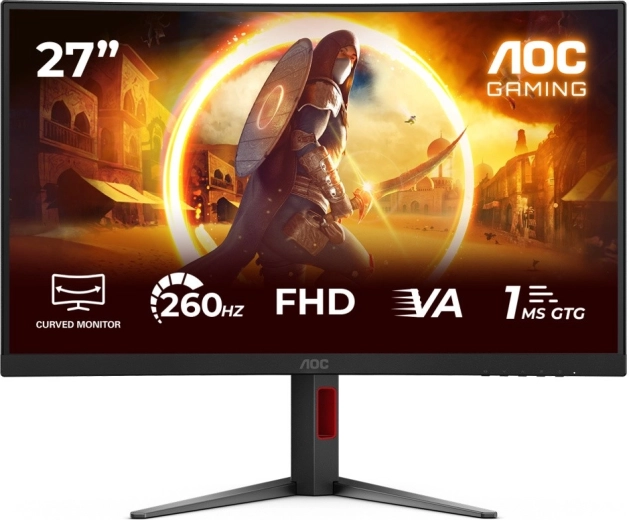 AOC Gaming 27" moniteur gaming incurvé C27G4Z2 VA 260 Hz