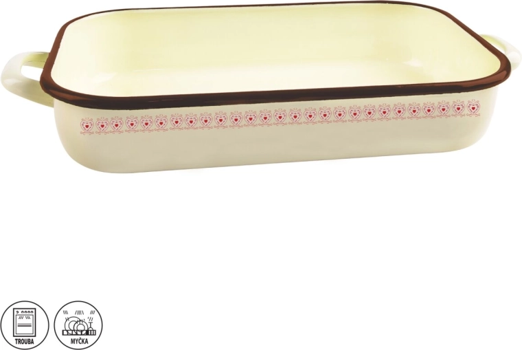 Plat à rôtir émaillé Tonča 46 × 24,5 × 7 cm