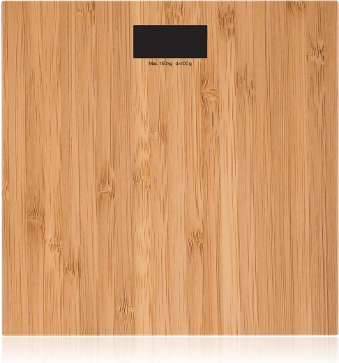Pèse-personne numérique avec décor en bambou 150 kg