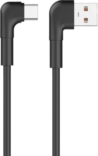 Maxlife MXUC-09 câble coudé USB-A vers USB-C 1 m 3 A noir - 1 pièce