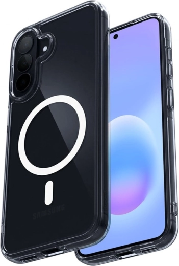 Coque hybride transparente magnétique Crong MagSafe pour Samsung Galaxy A57 - 1 pièce