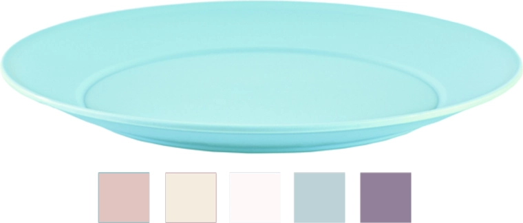 Assiette plate en plastique 23,5 cm sans BPA