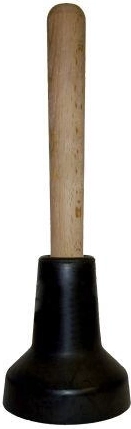 Ventouse pour nettoyer les siphons noire 9 cm