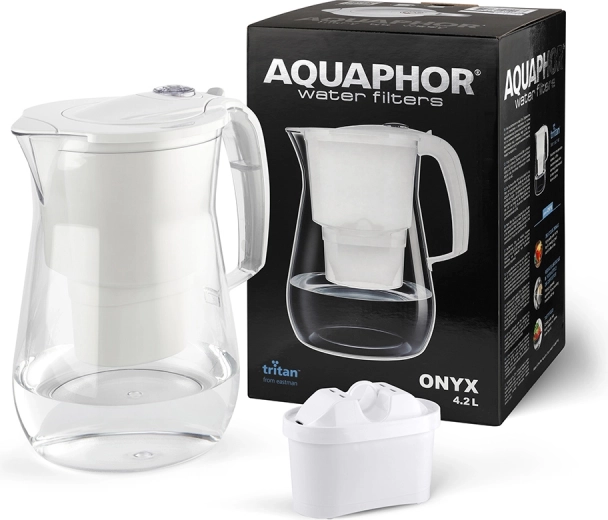 Carafe filtrante 4,2 l onyx avec cartouche B100-25 (blanche)