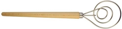 Pétrin en acier inoxydable avec poignée en bois 8,5 cm