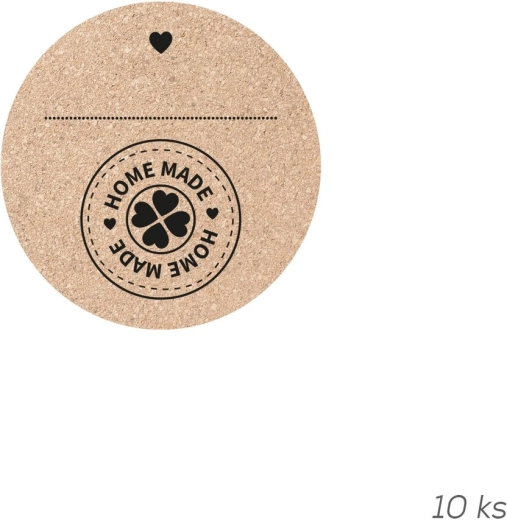 Autocollants Home Made – étiquettes rondes vierges (10 pcs)