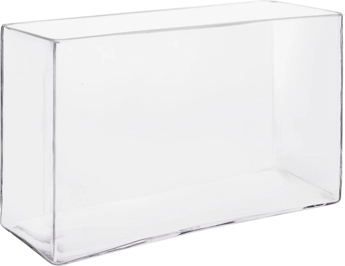 Vase en verre transparent Čirá 24,5 × 8 × 15,5 cm