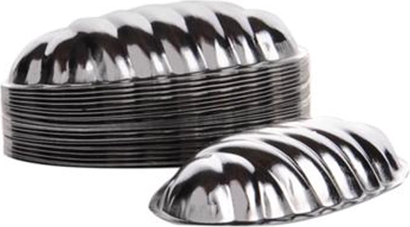 Moules à pâtisserie en forme de petit pain, 25 pièces