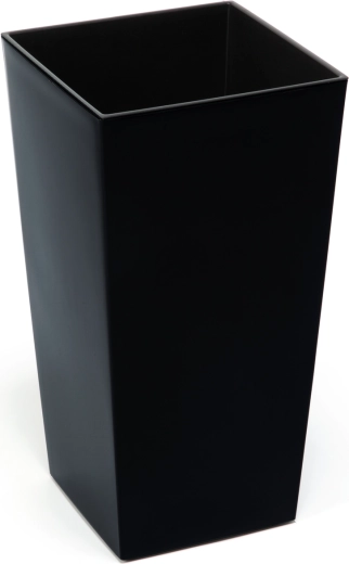 Cache-pot Finezja 25 × 25 cm avec insert – noir brillant