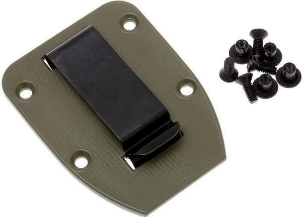 ESEE Clip Plate – clip de fixation sur étui pour modèles 3 et 4, vert