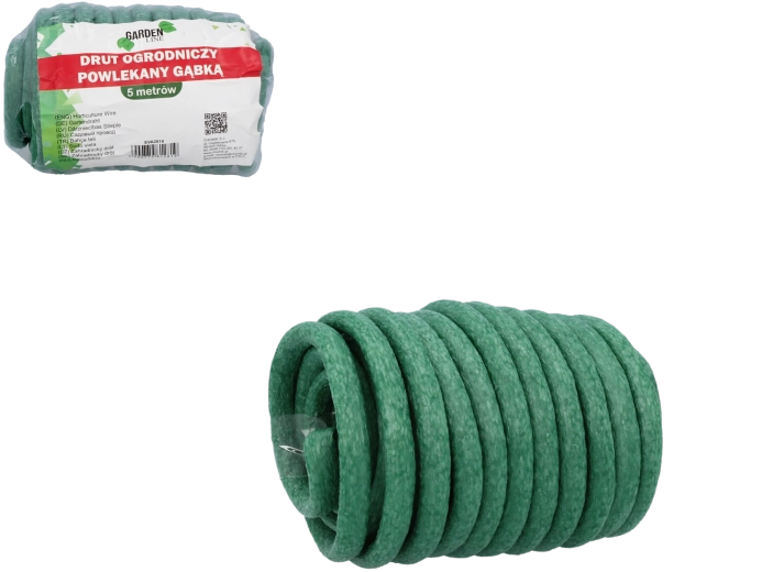 Fil de jardin avec revêtement en mousse 5 m