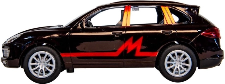 Voiture radiocommandée rapide avec graphisme rouge